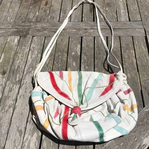 Vintage 80’s Style Snake/Leather Bag